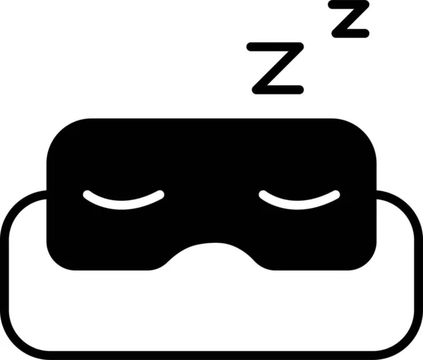 Schlaflikone Einfache Illustration Von Self Care Zeichen Und Symbol Moderne — Stockvektor