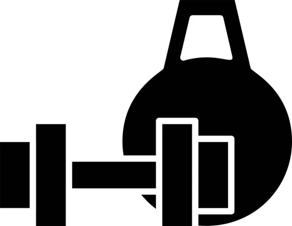 Icono Del Gimnasio Ilustración Simple Del Signo Del Símbolo Del — Archivo Imágenes Vectoriales