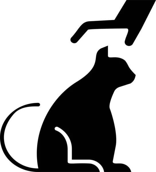 Care Cat Icon Проще Говоря Знак Ухода Собой Современная Векторная — стоковый вектор