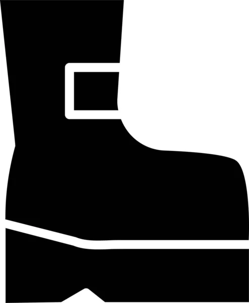 Boot Icon Symbol Znak Cyberpunku Exoskeleton High Technology — Stockový vektor