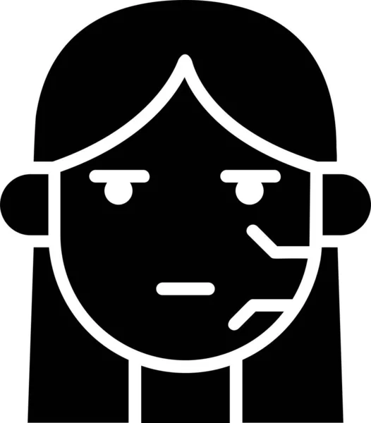 Аватар Ікона Кіберпанк Символ Символ Екзоскелет Високі Технології — стоковий вектор