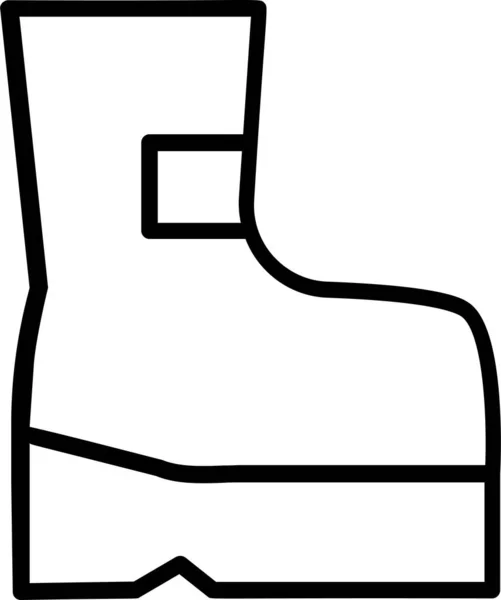 Икона Ботинок Символ Знак Киберпанка Экзоскелет Высокие Технологии — стоковый вектор