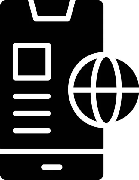 Icono Móvil Signo Símbolo Programación Símbolo Código Para Diseño Sitio — Vector de stock