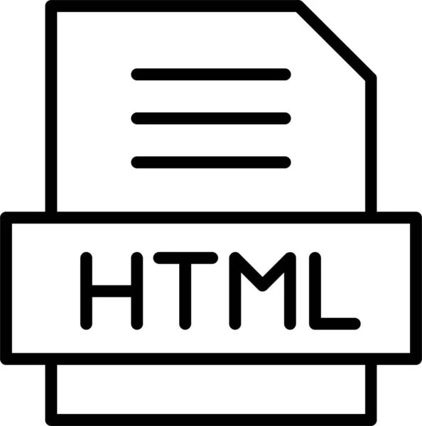 Icono Html Signo Símbolo Programación Símbolo Código Para Diseño Sitio — Vector de stock