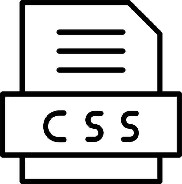 Ikona Css Znak Symbol Programowania Symbol Kodowy Dla Projektu Strony — Wektor stockowy