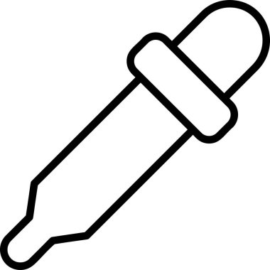 Göz damlası Simgesi, Sanat ve Tasarım İşareti ve Sembolü Beyaz Arkaplanda İzole Edildi.