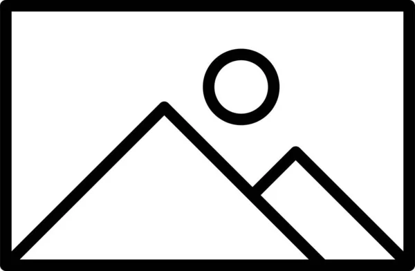 Ikona Galerii Znak Sztuki Wzornictwa Symbol Izolowany Białym Tle — Wektor stockowy