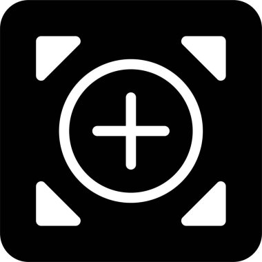 Simgeyi Odakla, Tasarım İşareti ve Beyaz Arkaplanda İzole Edilmiş Sembol.