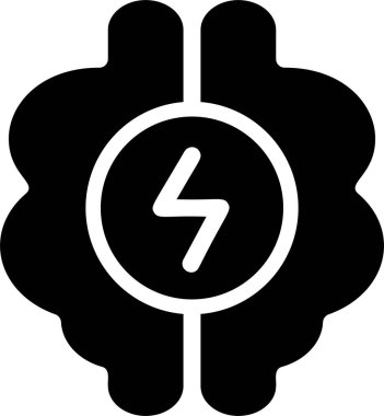 Beyin Fırtınası Simgesi, Tasarım Düşünme İşareti ve Sembolü Beyaz Arkaplanda İzole Edildi.