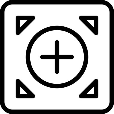 Simgeyi Odakla, Tasarım İşareti ve Beyaz Arkaplanda İzole Edilmiş Sembol.