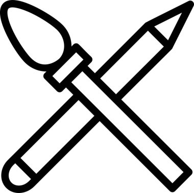 Tasarım Aracı Simgesi, Tasarım Düşünme İşareti ve Sembolü Beyaz Arkaplanda İzole Edildi.