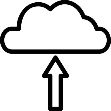 Bulut Simgesi, Tasarım Düşünme İşareti ve Sembolü Beyaz Arkaplanda İzole Edildi.