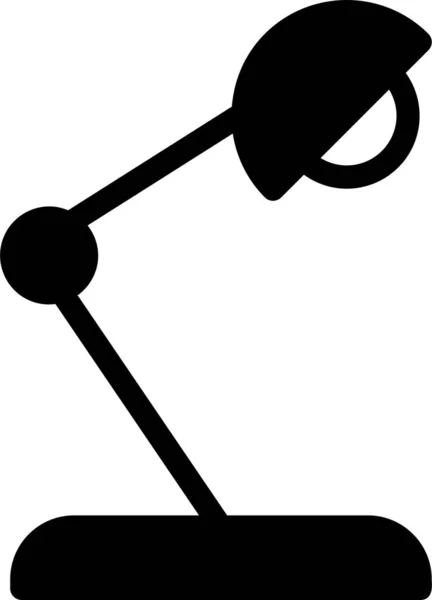 Desk Lamp Icon Design Thinking Sign Symbol Isolated White Background — 스톡 벡터