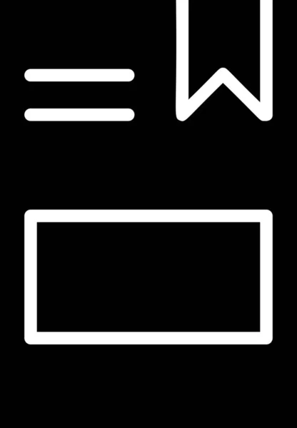 Lesezeichen Symbol Digitales Marketing Zeichen Und Symbol Isoliert Auf Weißem — Stockvektor