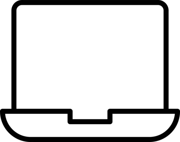 Ikona Přistávací Stránky Značka Digitálního Marketingu Symbol Izolovaný Bílém Pozadí — Stockový vektor