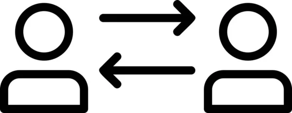 承诺图标 数字营销标志和白色背景下的符号 — 图库矢量图片