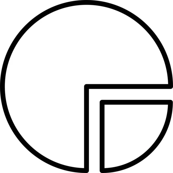 Icona Del Grafico Segno Marketing Digitale Simbolo Isolato Sfondo Bianco — Vettoriale Stock