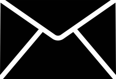 E- posta Simgesi, E-Ticaret İşareti ve Beyaz Arkaplanda İzole Edilmiş Sembol.