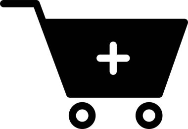 Beyaz Arkaplanda Trol Simgesi, E-Ticaret İşareti ve Sembolü Ekle.