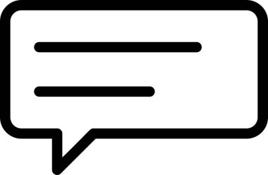 Konuşma Simgesi, E-Ticaret İşareti ve Beyaz Arkaplanda İzole Edilmiş Sembol.