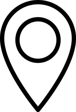 Konum Simgesi, E-Ticaret İşareti ve Sembol Beyaz Arkaplanda İzole Edildi.