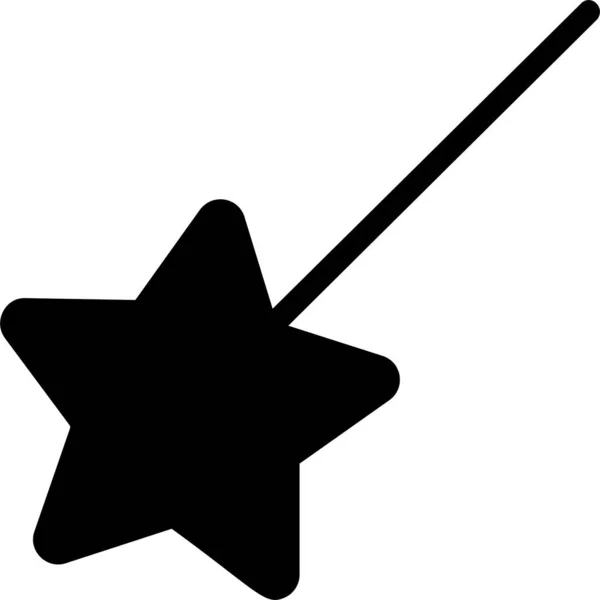 Magic Star Icon Design Tool Sign Und Symbol Auf Weißem — Stockvektor