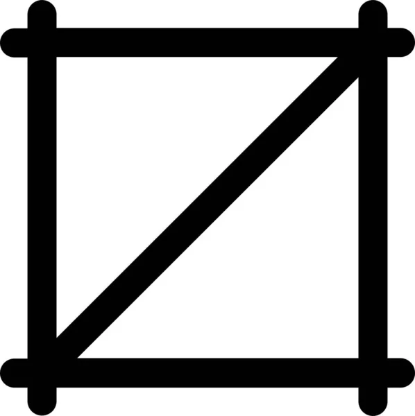 Icona Ritaglio Segno Strumento Progettazione Simbolo Isolato Sfondo Bianco — Vettoriale Stock