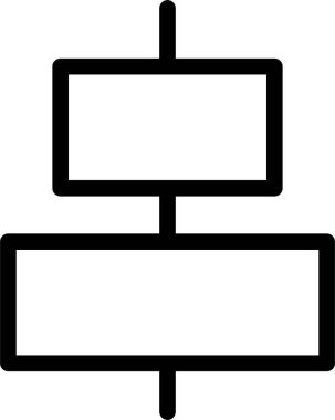 Orta Simgeyi Hizala, Tasarım Aracı İşareti ve Sembol Beyaz Arkaplanda İzole Edildi.