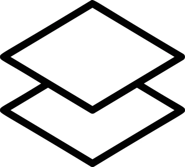 Icono Capa Signo Herramienta Diseño Símbolo Aislado Sobre Fondo Blanco — Archivo Imágenes Vectoriales