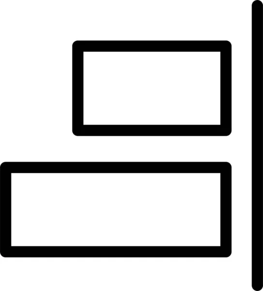 Richten Sie Rechte Symbole Design Tool Zeichen Und Symbol Isoliert — Stockvektor