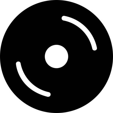 Cd Simgesi, Çokluortam İşareti ve Sembolü Beyaz Arkaplanda İzole Edildi.