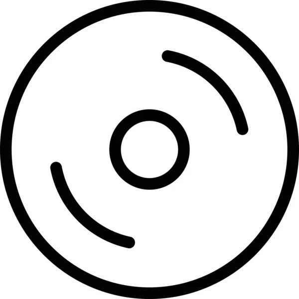 Icône Signe Multimédia Symbole Isolé Sur Fond Blanc — Image vectorielle