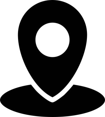 Gps Simgesi, Kullanıcı Arayüzü İşareti ve Sembol Beyaz Arkaplanda İzole Edildi.