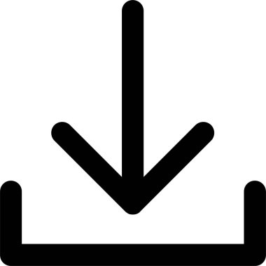 Beyaz Arkaplanda Simge İndirme Simgesi, Kullanıcı Arayüzü İşareti ve Sembol İzole Edildi.