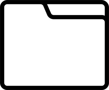 Dizin Simgesi, Kullanıcı Arayüzü İşareti ve Sembol Beyaz Arkaplanda İzole Edildi.