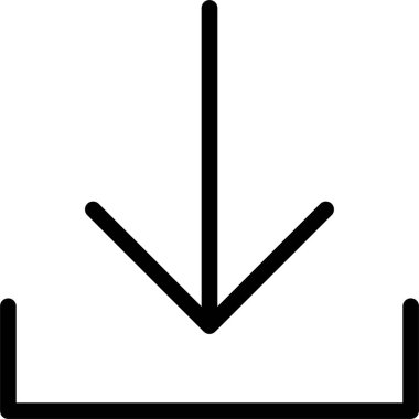 Beyaz Arkaplanda Simge İndirme Simgesi, Kullanıcı Arayüzü İşareti ve Sembol İzole Edildi.