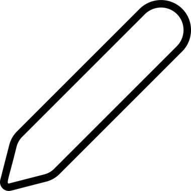 Kalem Simgesi, Kullanıcı Arayüzü İşareti ve Sembol Beyaz Arkaplanda İzole Edildi.