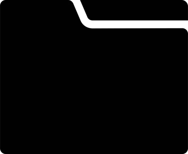 Ordner Icon Benutzeroberfläche Zeichen Und Symbol Isoliert Auf Weißem Hintergrund — Stockvektor