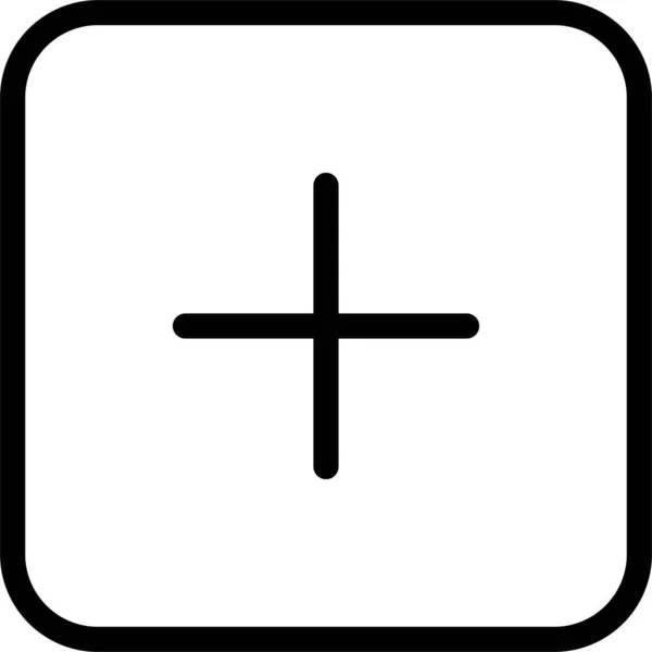 Hinzufügen Von Icon User Interface Sign Und Symbol Auf Weißem — Stockvektor