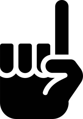 Bir Simge, El Hareketleri ve Beyaz Arkaplanda İzole Edilmiş Sembol.