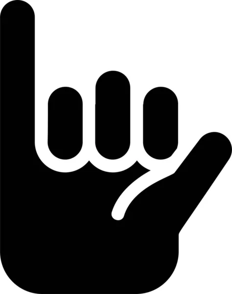 Καλέστε Εικονίδιο Χειρονομίες Χέρι Και Σύμβολο Απομονώνονται Λευκό Φόντο — Διανυσματικό Αρχείο
