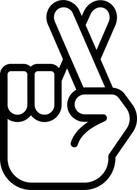 Parmak Ucu Simgesi, El Hareketleri ve Beyaz Arkaplanda İzole Edilmiş Sembol.