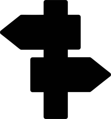 Yönlendirme Simgesi, Seyahat İşareti ve Sembol Beyaz Arkaplanda İzole Edildi.