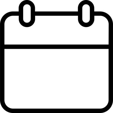 Takvim Simgesi, Seyahat İşareti ve Sembol Beyaz Arkaplanda İzole Edildi.