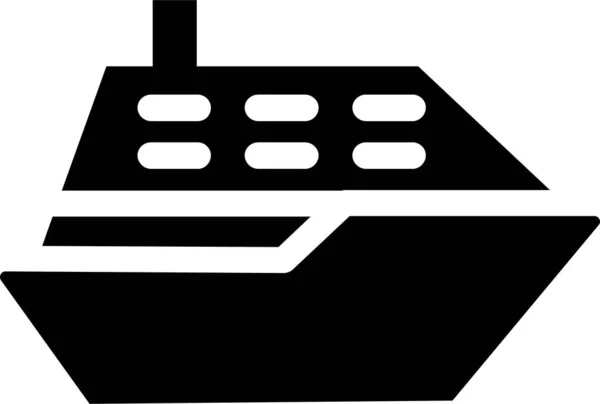 Cruise Icon Travel Sign Symbol Isolated White Background — Stock Vector