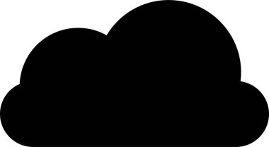 Bulut Simgesi, Bahar Tabelası ve Beyaz Arkaplanda İzole Edilmiş Sembol.