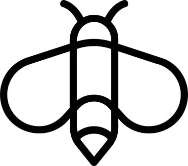 Arı Simgesi, Bahar Tabelası ve Beyaz Arkaplanda İzole Edilmiş Sembol.