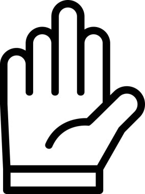 Eldiven Simgesi, Bahar Tabelası ve Beyaz Arkaplanda İzole Edilmiş Sembol.