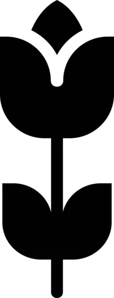 郁金香 象征与白色背景隔离 — 图库矢量图片