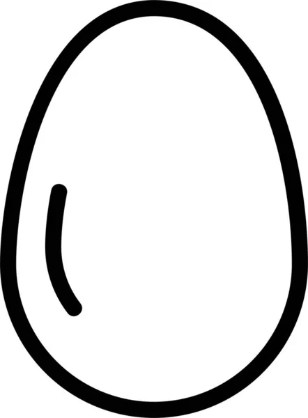 Αυγό Εικονίδιο Σύμβολο Άνοιξη Και Σύμβολο Απομονώνονται Λευκό Φόντο — Διανυσματικό Αρχείο